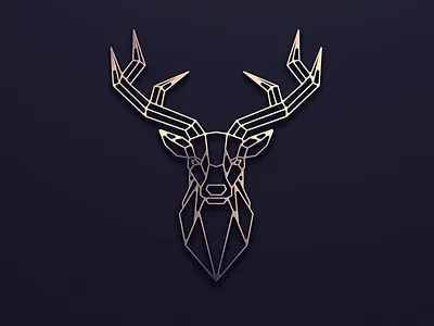 Deer logo design animal branding deer design elegant illustration letter logo monogram logo simple ui vector