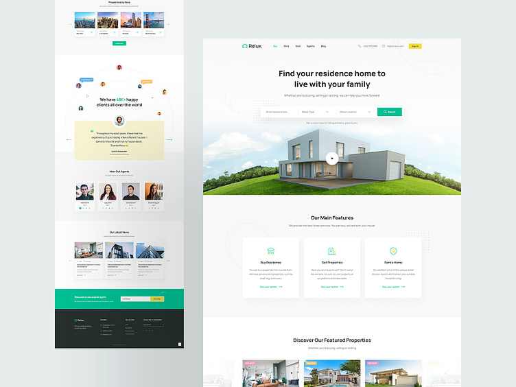 Real Estate Website Design By None On Dribbble