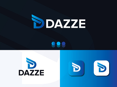 Modern Letter D Logo Design 3d animation app branding design flat graphic design illustration logo motion graphics ui