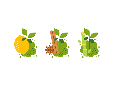 Matcha drink flavors cane cardom cinnamon design drink drinks icon icons illustration leaf lemon lime matcha minimal minimalism minimalist sugar sugar cane tea vector