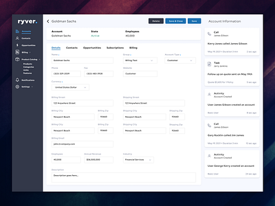 ryver CRM dashboard crm dashboard data design product ui ux web web design