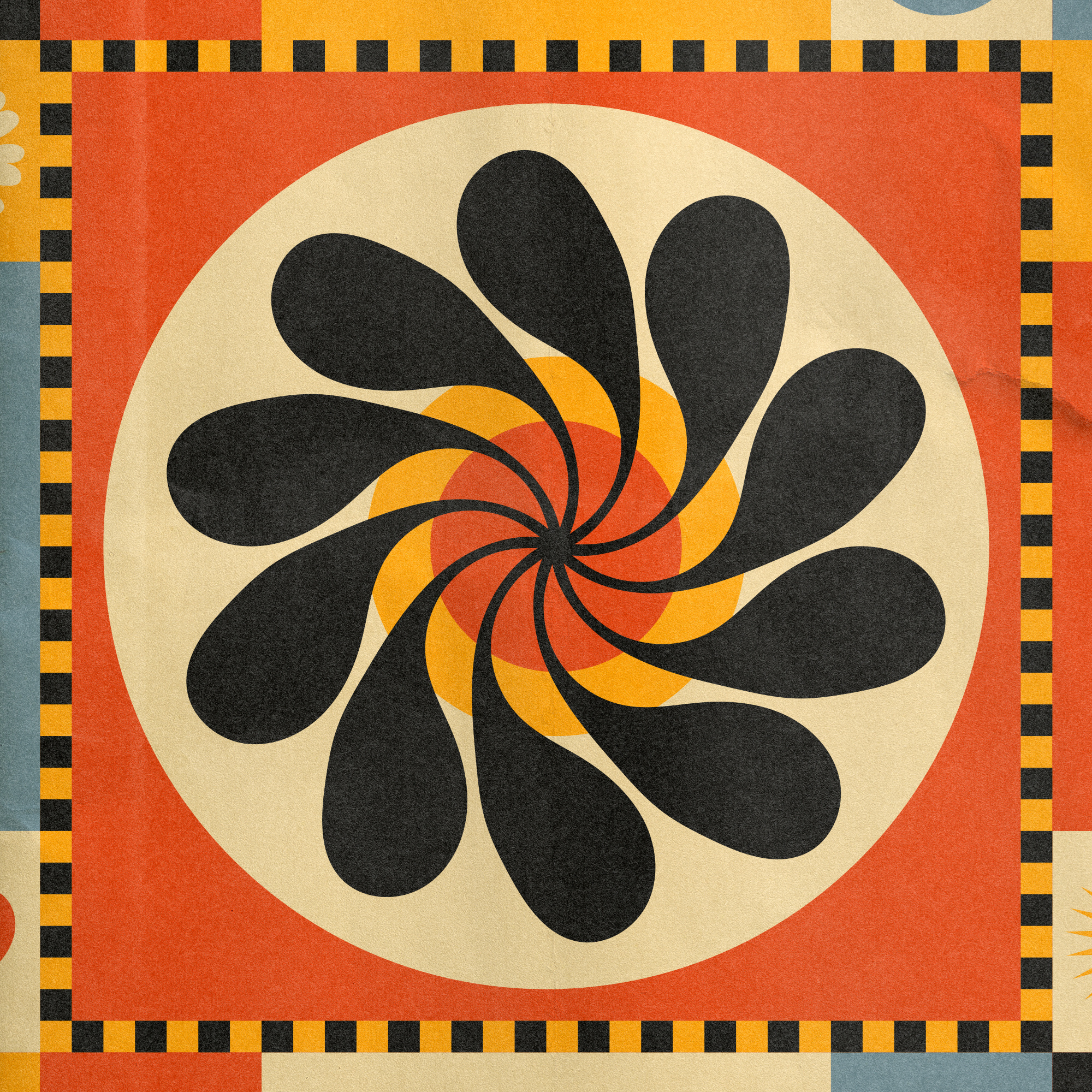 Focus 60s 70s album apperal branding design graphic design illustration illustrator logo music psychedelic retro vintage