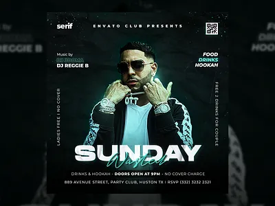 Night Club Party Flyer Template PSD artist club dj flyer flyer template night club night club party party flyer summer template