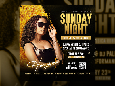 Night Club Party Flyer Template PSD artist club dj flyer flyer template ladies ladies night night club summer template