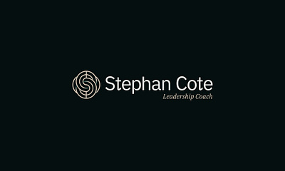 Stephan Cote brand identity branding coaching counseling design leadership logo monogram type typography