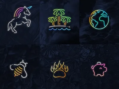 Neon Layer Styles in Sketch logo madewithsketch sketchapp vector