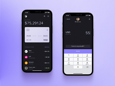 💵 Bank App app design interaction mobile product ui ux visual