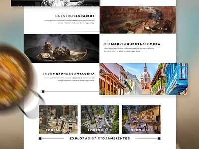 Bohemia - Cartagena Restaurant bohemia cartagena colombia food gastronomy restaurant ui web website