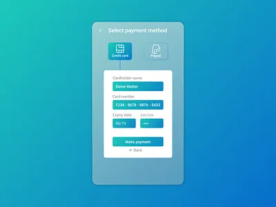 Daily UI #002 - Credit Card Checkout credit card checkout dailyui 002 ui