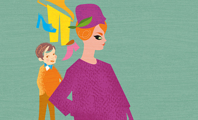 Vintage clothes illustration