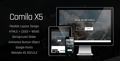 Comila X5 for Website x5 creative css3 design designer google fonts html5 icons jquery landing page onepage slider template web web design web designer web template website x5 website x5 template x5 x5 template