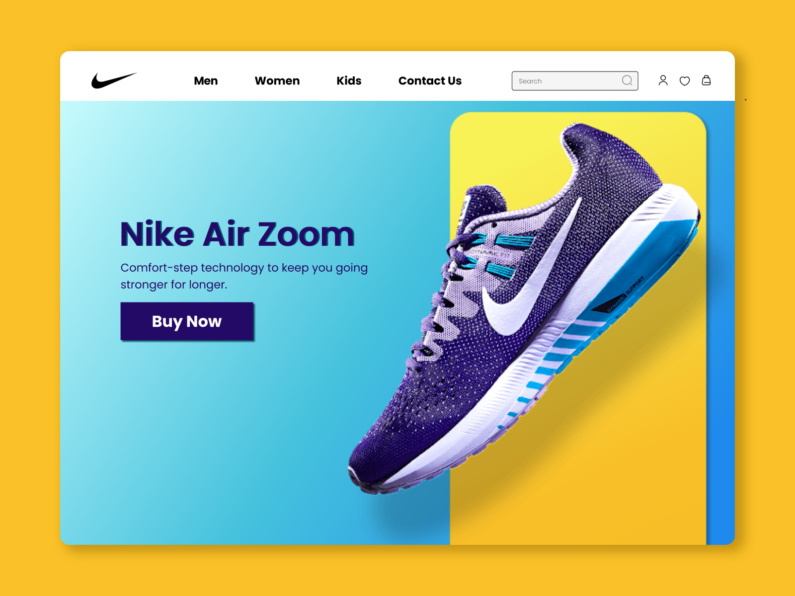 Example of #DailyUi 003 - Landing Page