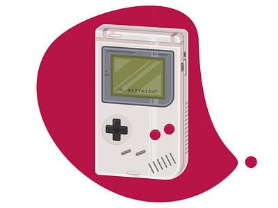 Gameboy adobe illustrator adobeillustrator artwork console design gameboy gaming illustration nintendo retro