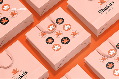 Shakti's Kitchen | Packaging bag branding design graphic design illustration logo maple leaf mockup typography typography design