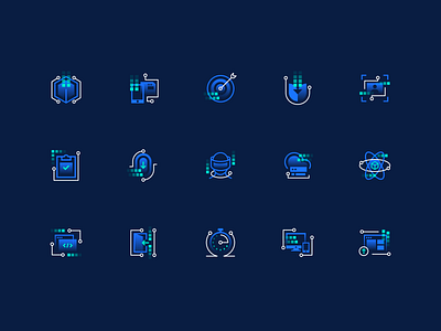 Technical Icon dot icon icon pack line logo tech technical ui vector