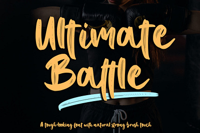 Ultimate Battle Brush brushfont font scriptfont typeface typography