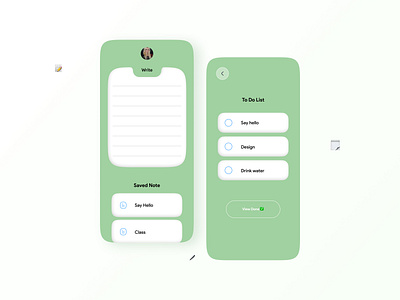 Notes App app design interface mobile ui ui design uiux uix ux ux design