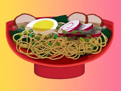 Ramen (Vector Illustration) food art illustration ramen vector