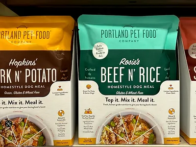 Portland Pet Food II branding packaging typography