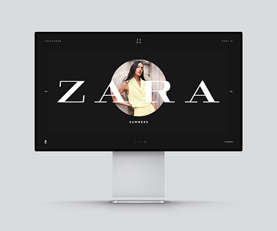 Z A R A - f a s h i o n animation brand design brand identity branding graphic design minimal motion graphics ui