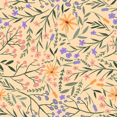 Studio Geneva // April Showers surface design australian surface designer design fabric design floral illustration floral pattern floral surface design illustration illustration art illustrator surface design surface design inspiration surface designer surface pattern design textile design