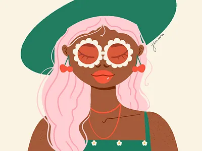 Studio Geneva // Summer Girl design digital design digital illustration editorial design editorial illustration illustration illustration art illustrator inspiration summer surface design