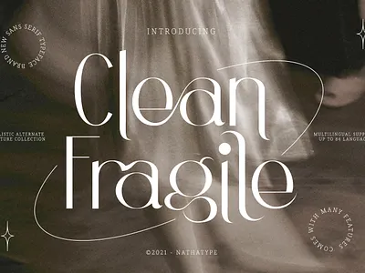 Clean Fragile-A Sans Serif Font branding design font fonts illustration logo logo type typography