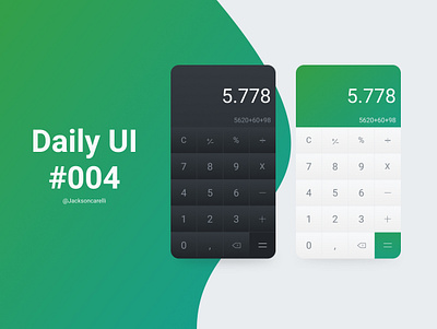 Daily UI #004 - Calculator calculator dailyui graphic design ui uidesigncalculator