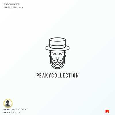 PEAKY COLLECTION brand clothes logotype branding graphic design illustration logo monogram design