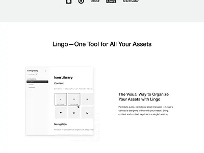Lingo Landing Page asset management design graphic design landing page marketing page product design responsive design styleguide ui ux