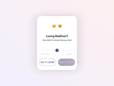 Loving RedDoor? after effects animation app figma interaction interaction design micro animation micro interaction motion graphics rating ui ui animation ux animation