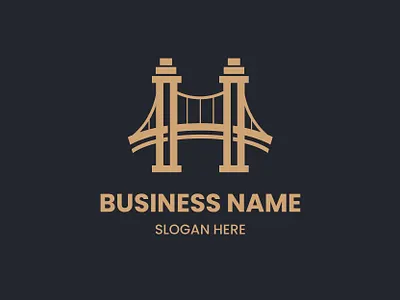 Letter H Bridge Logo branding design graphic design h icon illustration inspiration letter logo lettermark logo logo design logotype market minimal minimalist logo premium simple ui unique vector