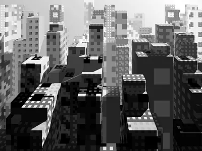 Tiny City HD city generative javascript tinycode