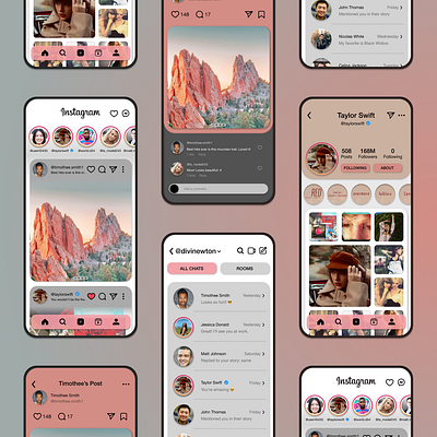 Instagram Redesign Concept app design instagram redesign ui ux