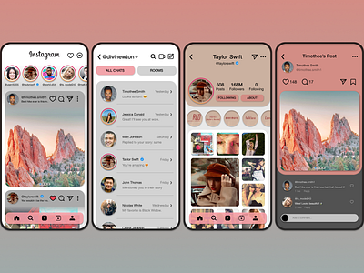 Full Instagram Redesign Concept app design instagram redesign ui ux