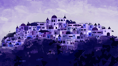 City on a Hill adorable creative design illustration inspiration
