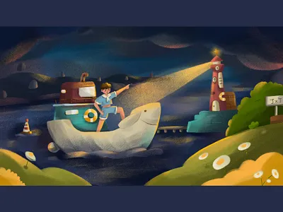 Adventurer graphic design illustration