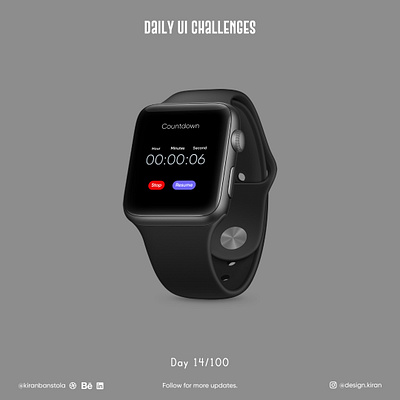 Daily UI 014 - Countdown Timer daily ui 002 dailyui dailyuichallenge figma ui ux design