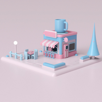 Coffee Shop cafe coffee bar coffee shop illustration