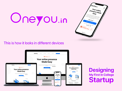 Oneyou.in Web Design application design branding community design graphic design logo mockup oneyou.in rahul ui user center design ux web design website website design yamparala yamparala rahul yamparalamedia