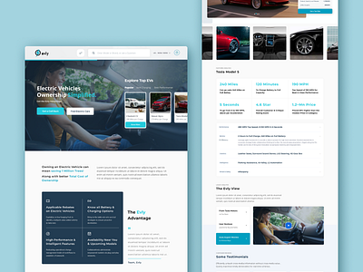 Electric Vehicle Eco-system Portal ecommerce platform web design