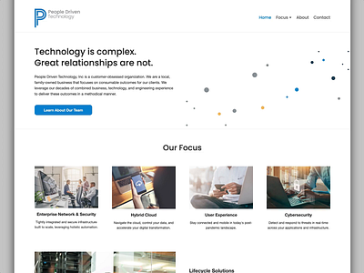 People Driven Technology Website Design animation homepage ui website