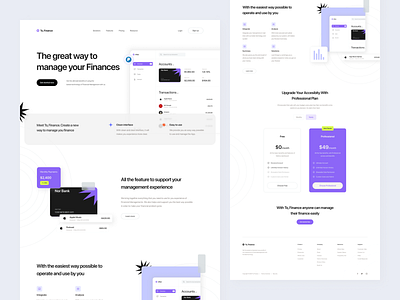 To, Finance · Financial Management App app banking clean design desktop finance financial financial app financial management fintech management minimal ui ui design ux web design website