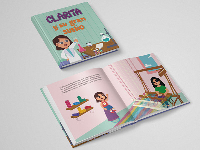 Cuento Clarita y su gran sueño abigailromer animation art cuentoinfantil design elsalvador graphic design illustraion illustration illustrator sivar vector