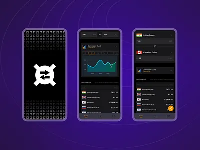 CurrencyRates 7span app design branding converter app currency app design fintech fintech app logo neopop ui ux