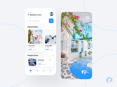 Hotel Booking App accomodation ar ar travel app booking app destination hotel app hotel booking interface map minimal mobile rent room tour app tourism travel app trip app ux ui design vacation vr