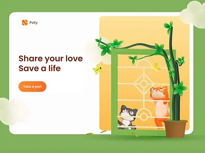 3D Interaction with Spline 3d animation app cat illustration interaction interactive prototype motion spline ui ux web