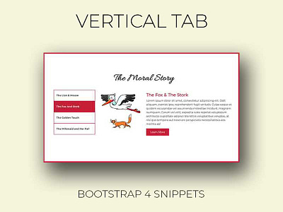 Responsive Bootstrap 4 Vertical Tab Design bootstrap bootstrap 4 bootstrap 4 snippets css css snippets css3 frontend html html css html5 learn to code responsive tab design vertical tab webdesign webdev