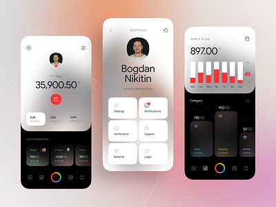 Payoneer App Design Concept app clean design ios mobile app modern online payments payoneer swift ui ux