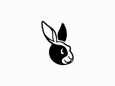 Rabbit Logo animal branding bunny cartoon character cute design identity illustration kids logo mark mascot pet playful premium rabbit smile symbol vector